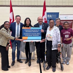 Minister Khera with New Horizons for Seniors Program funding recipients from the African Family Revival Organization in Kitchener.