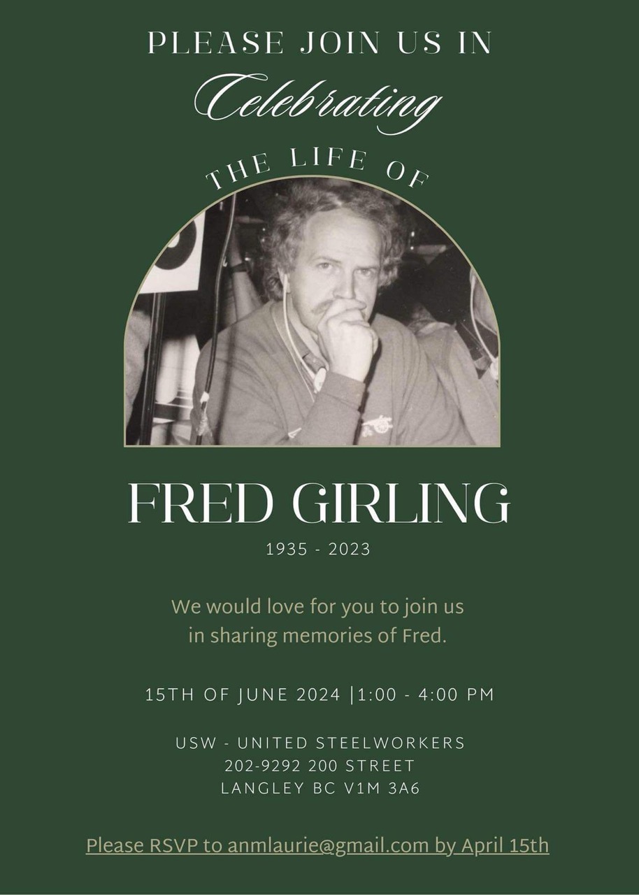 Fred Girling – Celebration of Life